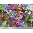 thumbnail image 3 of Soimoi Modal Satin Fabric Leopard Animal Skin Fabric Prints by Yard 42 Inch Wide, 3 of 3