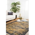 thumbnail image 3 of Salsk Gold Modern Polyester Area Rugs for Living Room Washable Rugs Boho Moroccan Area Rug Soft Geometric Bohemian Distressed Indoor Rug for Bedroom Dining Room Office Foldable Nonslip Rug, 3 of 9