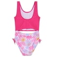 thumbnail image 2 of Traje de baño de una pieza para Barbie para niñas pequeñas, rosa intenso, 4, 2 of 5
