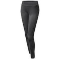 thumbnail image 1 of FashionOutfit Women's Basic Solid Full Length Yoga Pants, 1 of 3