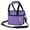 Purple, variant on Reusable Drink Carrier with Handle Insulated 4 Cup Beverage Bag - No Spill Base Adjustable Dividers Shoulder Strap, Collapsible Portable Caddy for Delivery Car Travel Picnic Camping