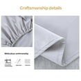 thumbnail image 3 of Fitted sheet Pillowcase Mattress Cover Set Home Hotel Polyester Bedding Set Full 4pcs/set, 3 of 8