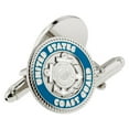 thumbnail image 2 of PinMart's Officially Licensed Military U.S.C.G Coast Guard Cufflink Set - Gold or Silver, 2 of 3