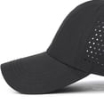 thumbnail image 6 of Lispipm Breathable Mesh Baseball Caps for Women Men Lightweight Trucker Hats Outdoor Sports Sun Caps with Ponytail Hole Black, 6 of 7