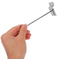 thumbnail image 3 of OULII 50Pcs Slat Wall Hanging Hooks Silver Iron Panel Hooks Compatible with Slat Boards Pegboards, 3 of 8
