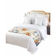 thumbnail image 2 of Xipuska Blue Pumpkin Bed Runners for Cal King Size Bed, Decorative Bed Throws for Foot of Bed, Thanksgiving Eucalyptus Fall Maple Bed Runner Sofa Throw Bedding Scarf Protector Slipcover for Bedroom, 2 of 6