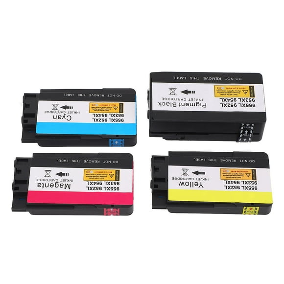 Ink Cartridges Combo Pack, PP Ink Cartridges Combo Pack Black Cyan Magenta Yellow High Print Capacity 5 Percent A4 Coverage for Home