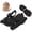 Black, variant on LAZIOEGR Pet Rabbits Safety Harness Walking Leash Set with Wing Small Animal Apparel Accessories, Black Wing M 7-12 inches / 17.7-30.4 cm, Comfortable Vest For Bunny Hamster Outdoor Training Walking
