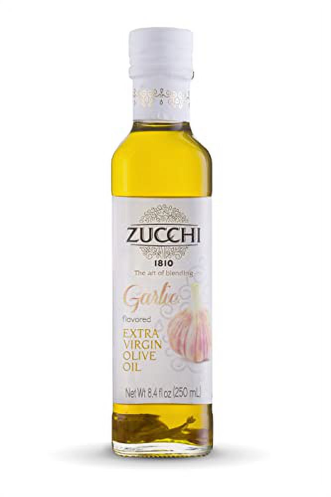 Zucchi Garlic Infused Extra Virgin Olive Oil (8,4 Fl Oz), Made in Italy