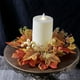 thumbnail image 1 of Xihbxyly Candelabro de Halloween, Diseño de Hoja de Arce Naranja y Blanca, Material de Pvc Realista, Decoración de Mesa para Halloween y Acción de Gracias, Uso Multiescena, Tamaño 25 X 25 X 5 Cm, 1 of 7