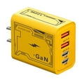 thumbnail image 2 of 120W GaN Charger, 2 USB-C + 2 USB Ports, Fast Charging for Laptops, Phones, Tablets, Multi-Device Portable Travel Wall Plug Adapter, 2 of 6
