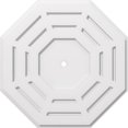 thumbnail image 1 of Ekena Millwork CMP24WN-01000 24 in. OD x 1 in. ID Square Westin Architectural Grade PVC Contemporary Ceiling Medallion, 1 of 1