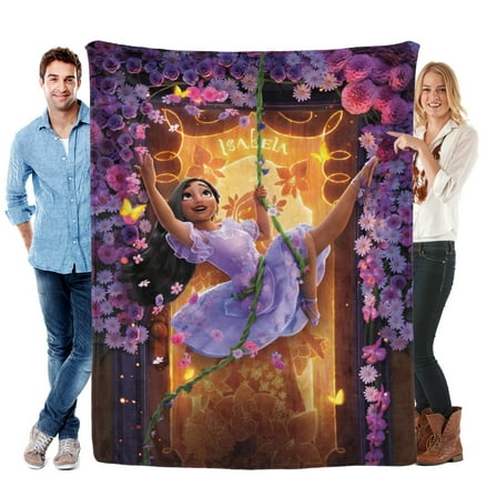 Isabella Encanto-Anti-Pilling Flannel Blanket Soft Lightweight Plush Fuzzy Cozy Luxury Blanket for Home and Kitchen Use – Perfect for Kids and Adults