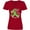 Red, variant on Inktastic Love and Care Mental Health Awareness Green Ribbon Women's V-Neck T-Shirt