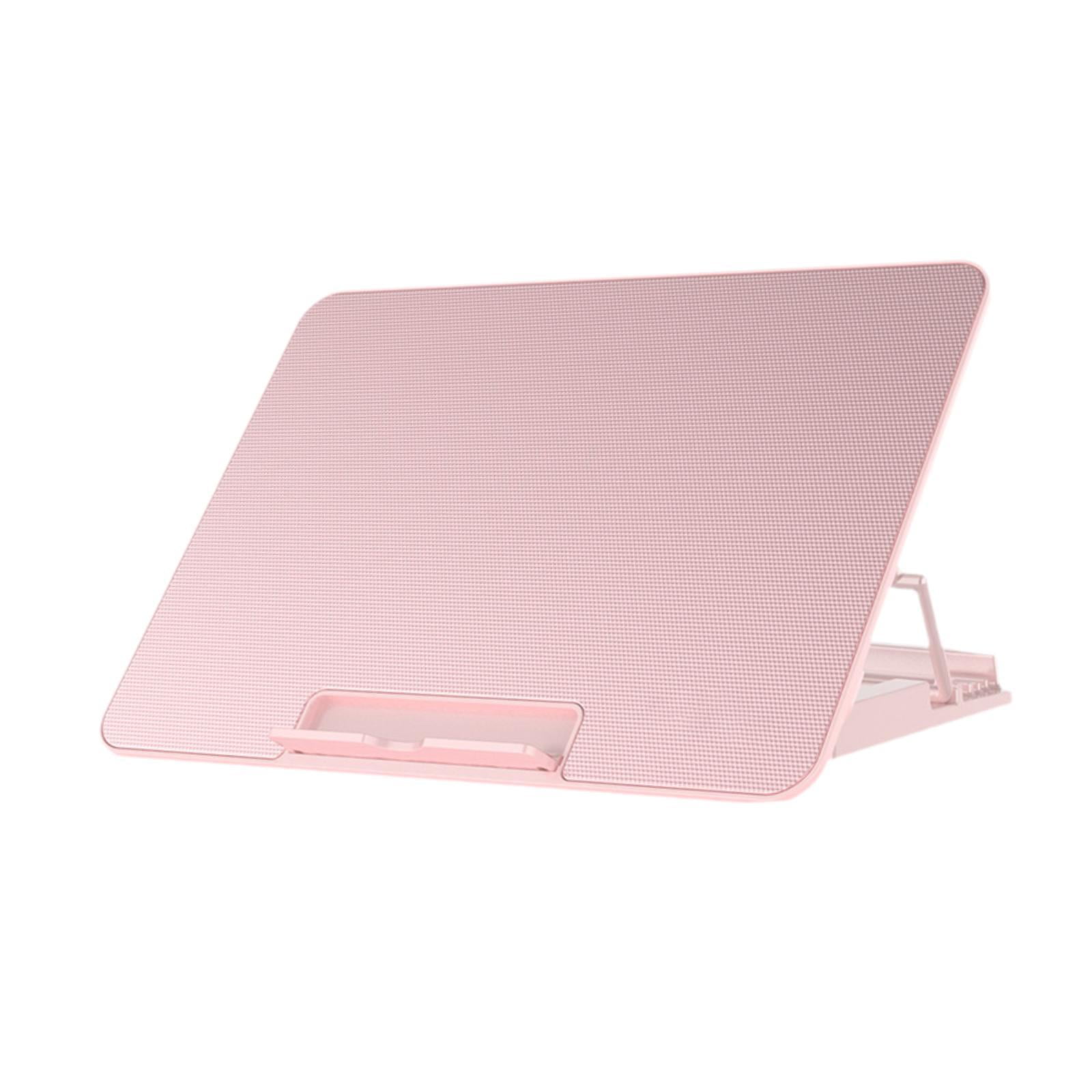 APLVFFZH Laptop Cooling Pad 6 Fans Portable Heat Dissipation Fan Speed Adjustable Quiet 2 Pink