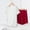 Red, variant on Women's Pajama Set Under $10 Short Sleeve And Shorts Casual Short Sleeve Round-Neck Blouses Shorts Home Sets