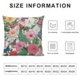 thumbnail image 5 of Orinice Spring Summer Floral Colorful Pillow Covers   Wild Flower Plant Butterfly Throw Pillows Case Square  Throw Pillowcase Cushion Vintage Outdoor Home Decor for Bed Sofa Car Couch 20x20in, 5 of 5