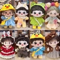 thumbnail image 2 of 20cm Cotton Doll/EXO Idol Dolls New Replacement Outfit Cute Pretty Changing Dressing Game Doll Clothes Miniature Dress Suit Dolls Clothing Set Plush Dolls Clothes 7, 2 of 7