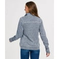 thumbnail image 2 of Boxercraft BW5207 Ladies Alpine Full Zip-Navy Heather-XXS, 2 of 4