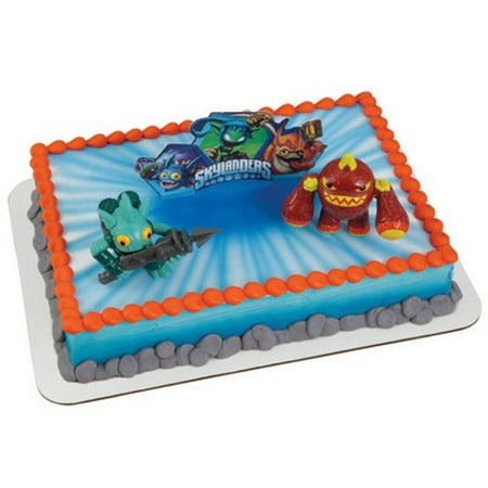 Skylander 3 Eruptor And Gill Grunt Cake Topper Kit Walmart Com
