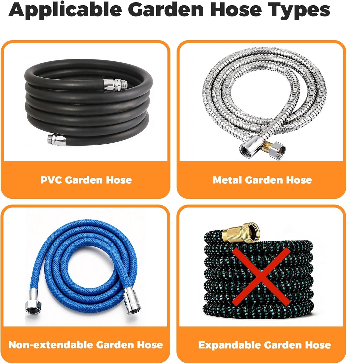 Garden Water Hose Reel Cart, Holds up to 50-80 Feet of 5/8-Inch Hose, Portable Hose Holder for Convenient Hose Storage and Watering