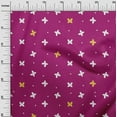 thumbnail image 3 of oneOone Georgette Viscose Fuschia Pink Fabric Floral & Quilting Supplies Print Sewing Fabric By The Yard 42 Inch Wide, 3 of 6