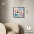 thumbnail image 4 of Pink and Teal Dream II Shadowbox Print Pastel Wall Decor by Art Remedy, Black Frame, 16 x 16, 4 of 6