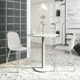 thumbnail image 2 of Modern Dining Chair Dining Room Kitchen Side Chair Soft Leisure Chair with Metal Legs, White, Set of 4, 2 of 9