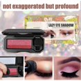 thumbnail image 3 of Two Tone Makeup Eyeshadow Waterproof Long Lasting Eyeshadow Glitter Gradient Quick Eye Shadow Palette with Brush, 3 of 5