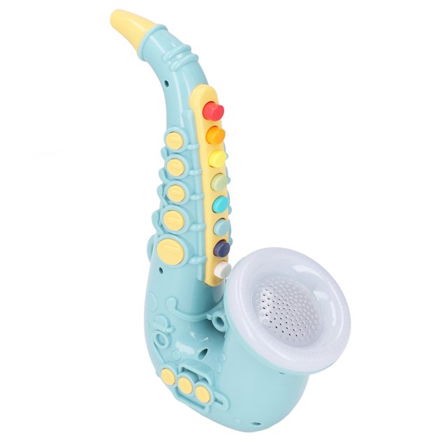 Saxophone Toy, 4 Music Playing Mode Children Saxophone Toy Colorful Key Portable Children Saxophone Toy Lovely Adjustable Musical Instrument Toy Birthday Gift for Party