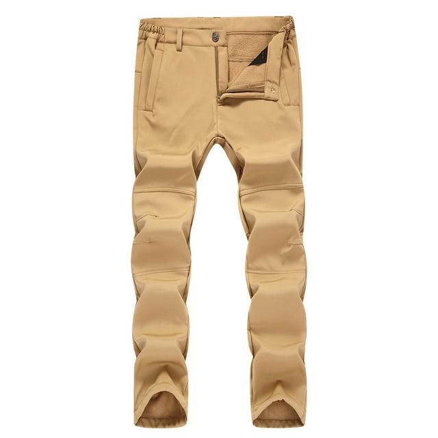 Yaoyar Men's Hiking Cargo Pants Joggers Outdoor Travel Pants Button Zipper Pocket Cargo Pants