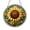 Acrylic 3.5 Inch, variant on Circular Sunflower Stained Glass – Bright Window Hanging Panel