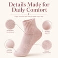 thumbnail image 2 of 6 Pairs Pink Women's Running Ankle Socks Athletic Sport Socks Cushioned, 2 of 9