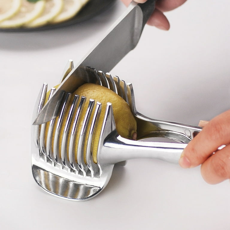 Kitchen Gadgets Handy Stainless Steel Onion Holder Potato Tomato Slice –  Homestyle Outlet