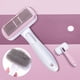 thumbnail image 1 of Cepillo rosa para mascotas, ideal para perros y gatos. Cepillo autolimpiante para pelo suelto. Elimina eficazmente hasta el 95 % del pelo suelto y la caspa. Apto para perros y gatos de pelo corto y la, 1 of 5