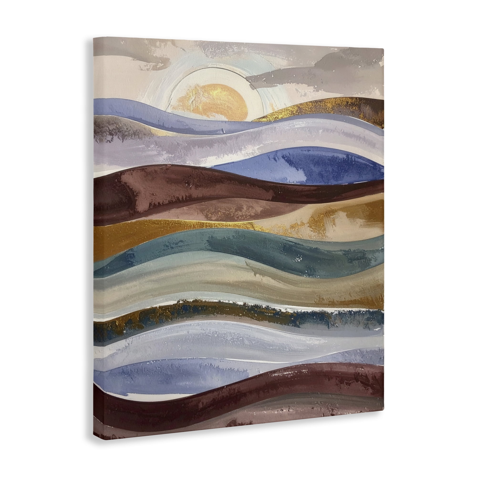 Stupell Industries Layered Ocean Flow Canvas Wall Art, design by Alonza Saunders