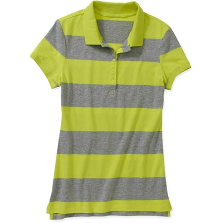 No Boundaries Juniors' Plus Knit Polo