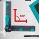 thumbnail image 5 of Angle Accurate Miter Gauge, Angle Finder Tool For Carpentry, Carpenter, Construction Measuring And Transferring Angles, Protractor For Miter Saw, 1 Pa, 5 of 5
