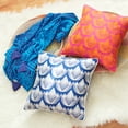 thumbnail image 6 of Rochelle Porter Design Kobo Throw Peacock, 50" x 60", Rectangle, Blue, Indigo, 1 Piece, Cotton, , Adult, 6 of 8