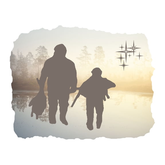 Hunting Wall Decals for Boys Bedroom - The Wild Chase Hunting DIY & Creativity Boy Girl Bedroom Wall Sticker - Size: 20 In x 16 In