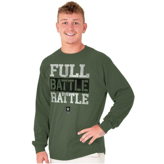 US Army Star Logo Full Battle Rattle Unisex Plus Size Long Sleeve Shirt Brisco Brands 2X