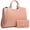 A-Pink, variant on Women Handbag Top Handle Shoulder Bag Tote Satchel Purse Work Bag with Matching Wallet