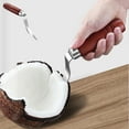 thumbnail image 1 of Herramienta para deshuesar carne: cuchillo raspador de carne de acero inoxidable con mango de madera y funda antideslizante., 1 of 7