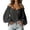 #0080-Black, variant on Womens Tops Off Shoulder Spaghetti Strap Long Puff Sleeve Floral Embroidered Fringe Trim Crinkle Woven Loose Fit Party Casual Womens Blouses