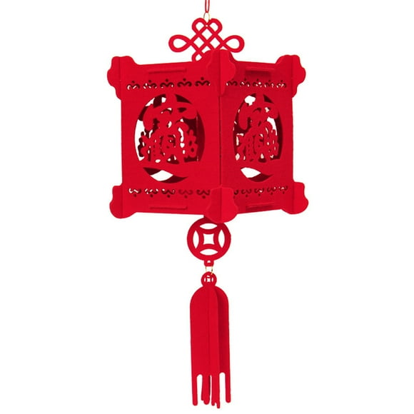 Chinese New Year Gift Chinese New Year Red Paper Lantern Waterproof Fu Character Lantern Spring Festival Party Home Decor