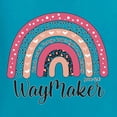 thumbnail image 2 of Waymaker Rainbow Inspirational/Christian Men's Graphic T-Shirt, Light Turquoise, 5X-Large, 2 of 5