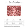 thumbnail image 3 of KLL Hearts Print Fleece Throw Blanket, Horizontal Fleece Bedding Cute Soft Blankets Comfy Fleece Flannel Plush Home Decor for Couch & Bed -, 3 of 9