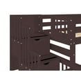 thumbnail image 6 of Bedz King Stairway Bunk Beds Twin over Full with 4 Drawers in the Steps and a Full Trundle, Dark Cherry, 6 of 9