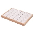 thumbnail image 1 of Bandeja para joyas, caja de joyería con 24 compartimentos individuales, portátil, multiusos y resistente. Blanco, 1 of 9