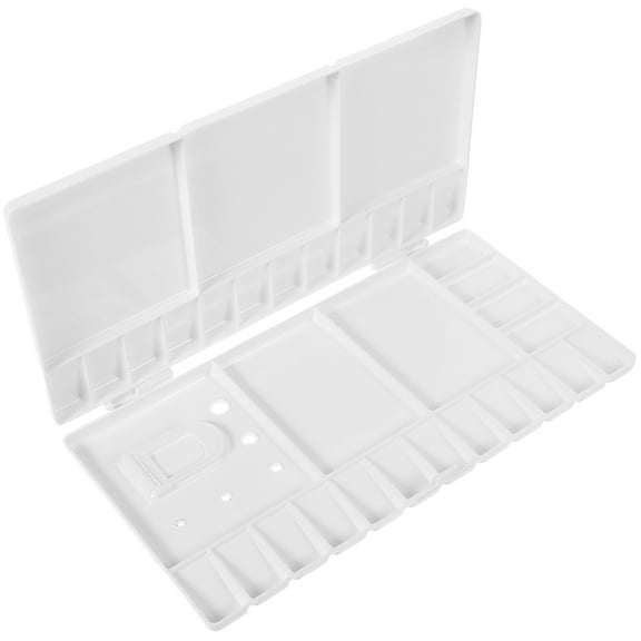 UPKOCH Hard PP Plastic Folding Palette with 33 Compartments for Painting Use